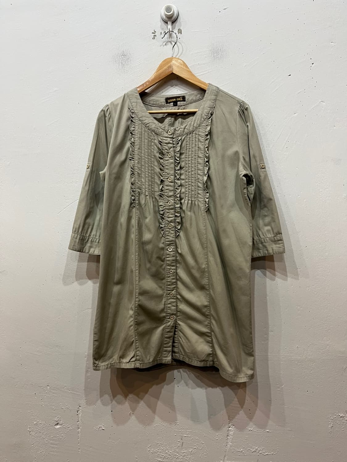 JPN 프릴 셔츠 원피스 상품이미지1