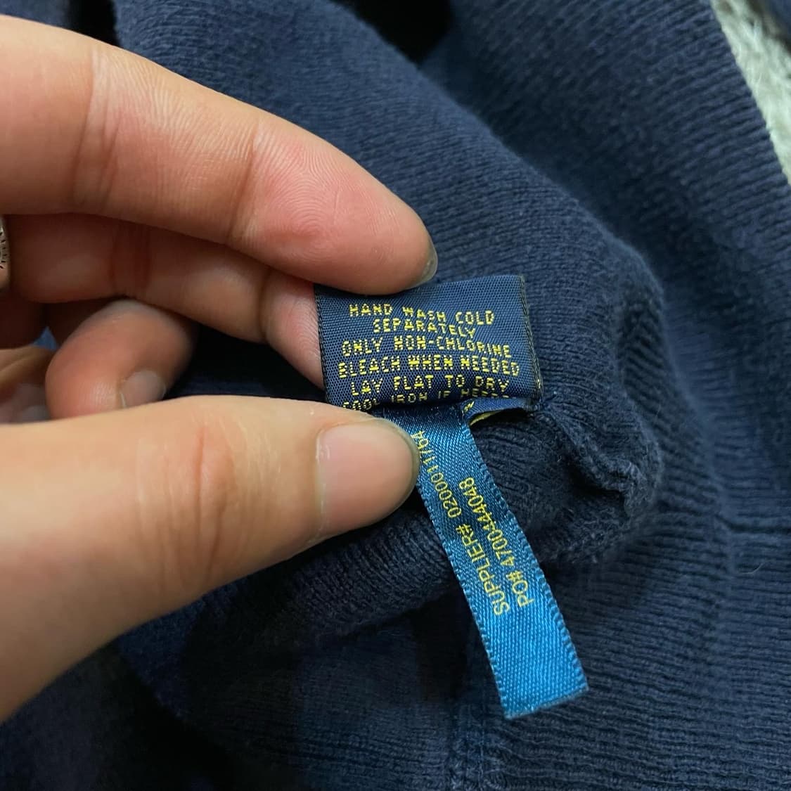 폴로 대빵큰 라운드넥 니트 상품이미지6