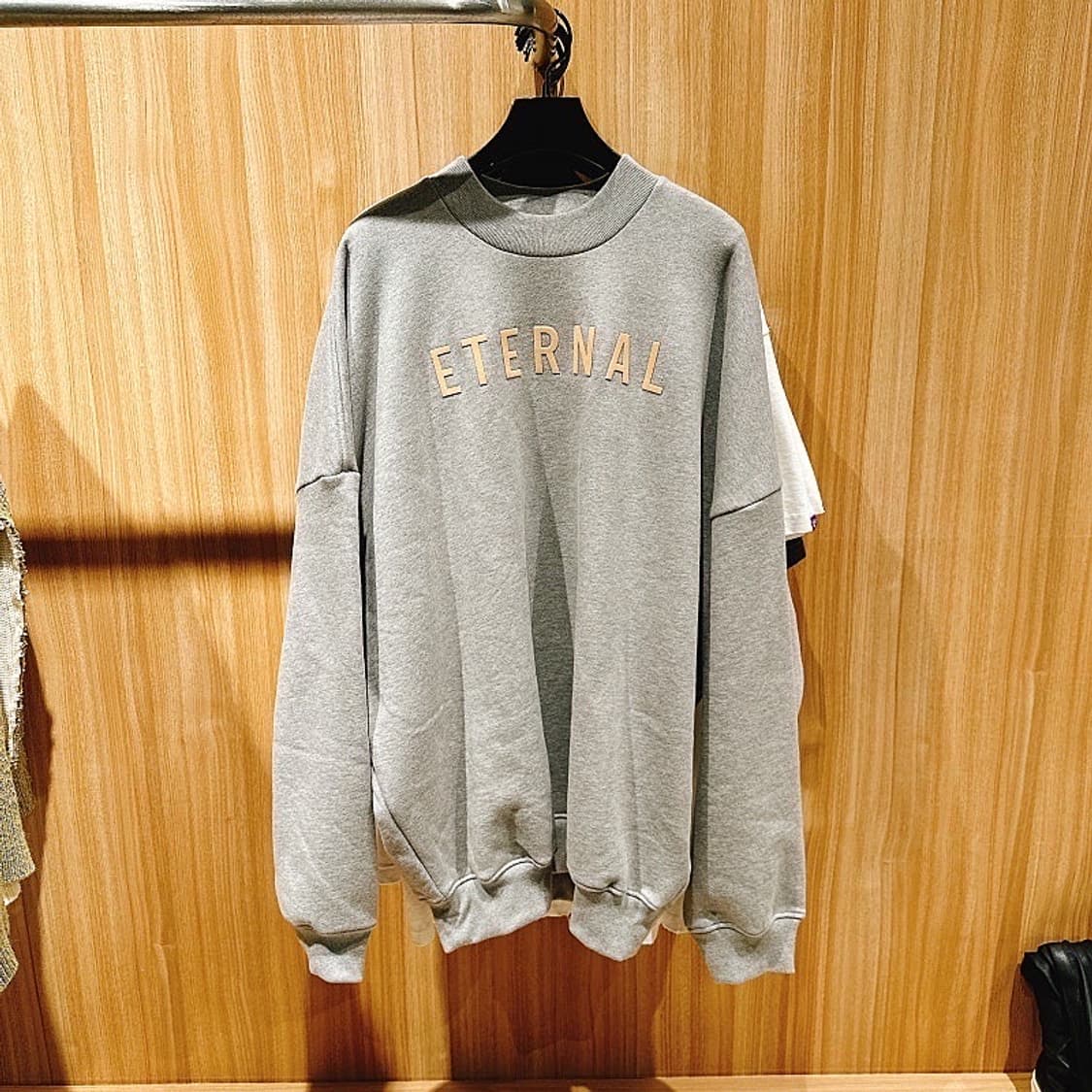 (정품/새상품) 피어오브갓 남성 그레이 이터널 플리스 오버사이즈 맨투맨 상품이미지1