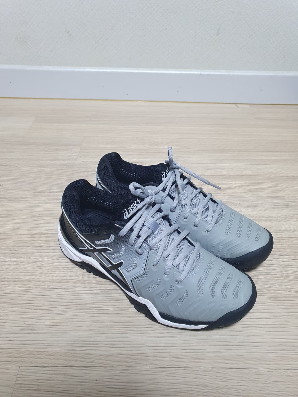 아식스 젤 레솔루션 7 테니스화 그레이 255 상품이미지2