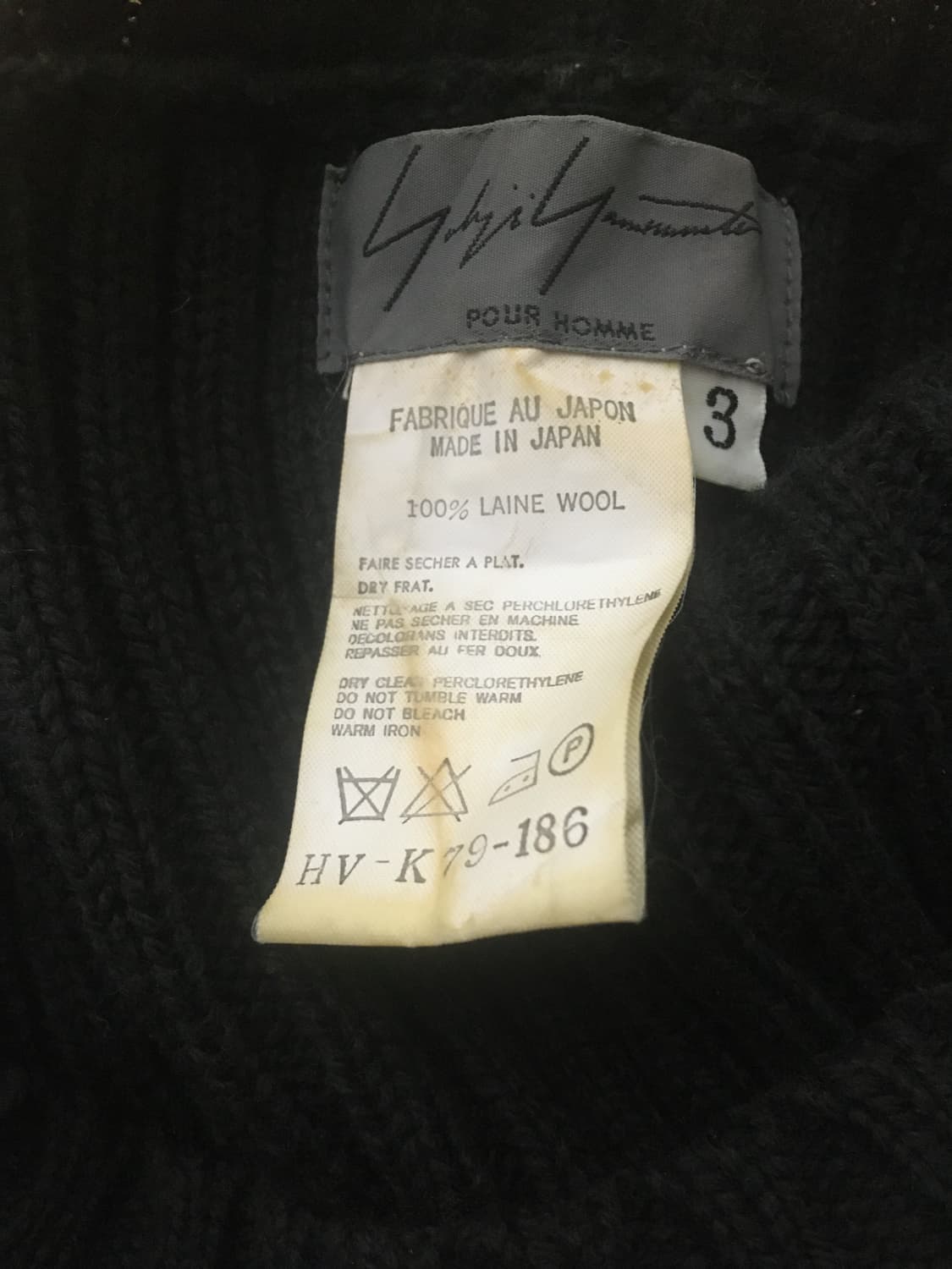 요지야마모토 뿌르옴므 YOHJI YAMAMOTO POUR HOMME-ki 상품이미지5