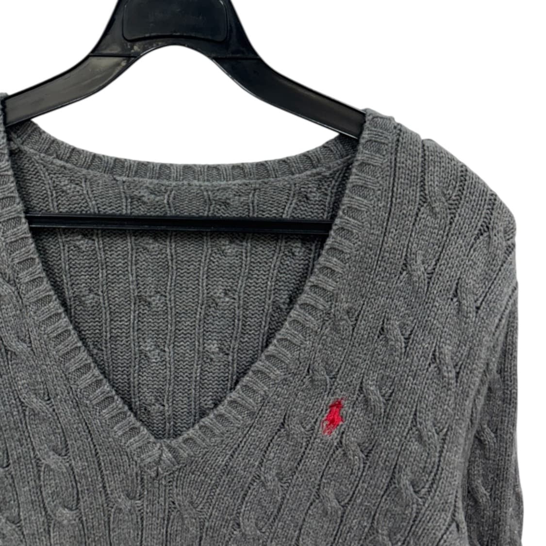 폴로랄프로렌 꽈배기 v넥 울니트  상품이미지2