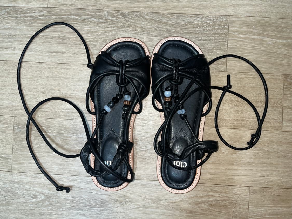 락피쉬 비즈 샌들 250 beads knot sandals 상품이미지1