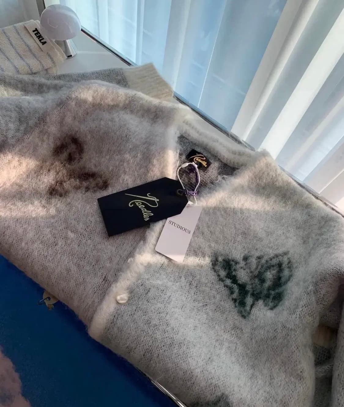 니들스 스튜디오스 모헤어 빠삐용 가디건 s 아이보리 상품이미지1