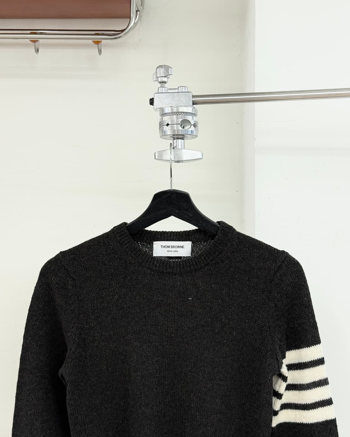 톰 브라운 다크 그린 울 크루넥 스웨터 상품이미지2