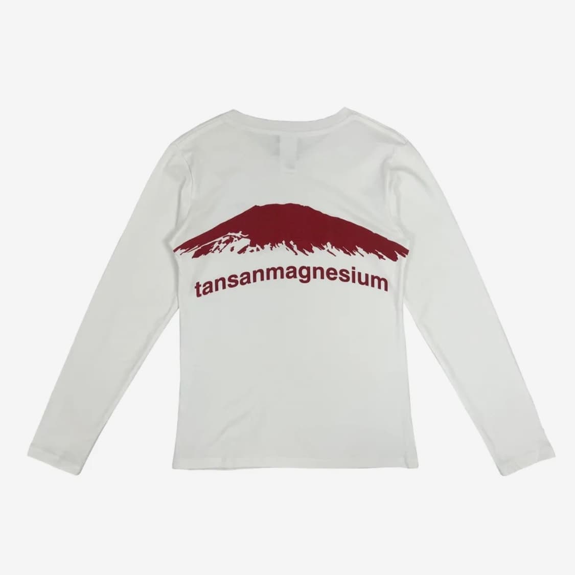 탄산마그네슘 마운틴 롱 슬리브 화이트/레드 우먼 상품이미지2