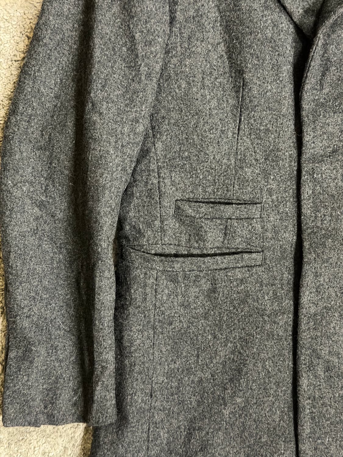 유니클로 +J 히든버튼 울 코트 상품이미지4