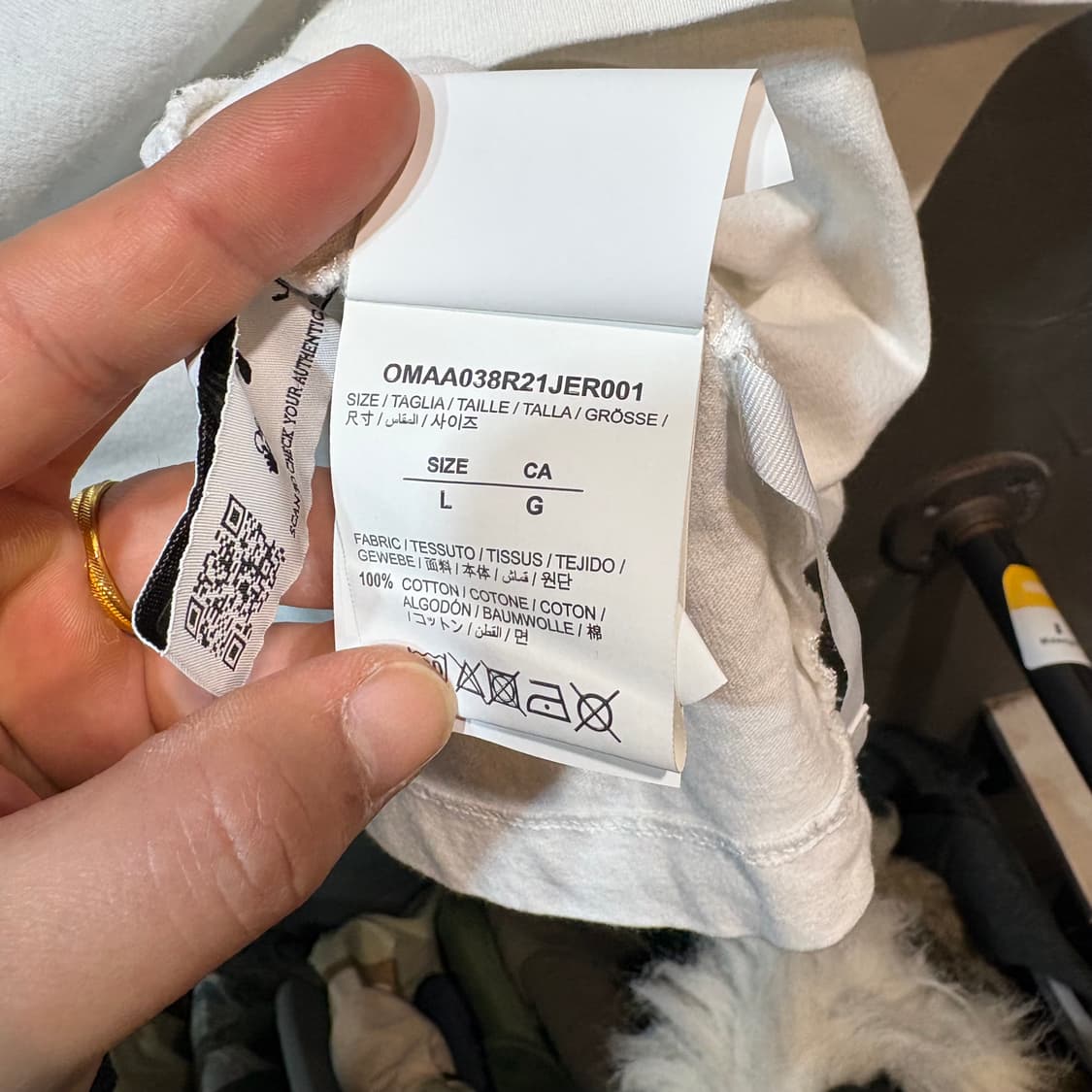 [L] OFF WHITE 오프화이트 모나리자 반팔 티셔츠 상품이미지8