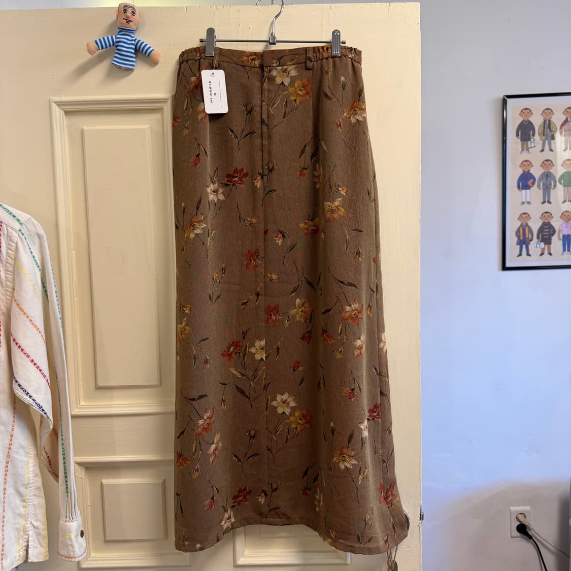 플라워 패턴 자가드 스커트 상품이미지2