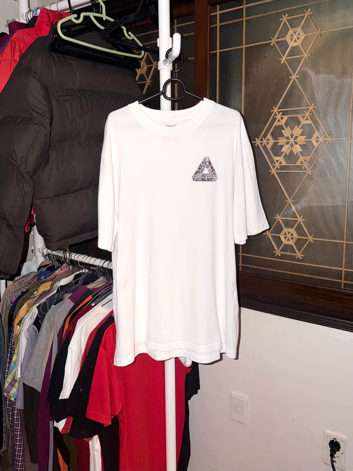 팔라스 22FW 트라이텍스트 티셔츠 화이트 XL 상품이미지4