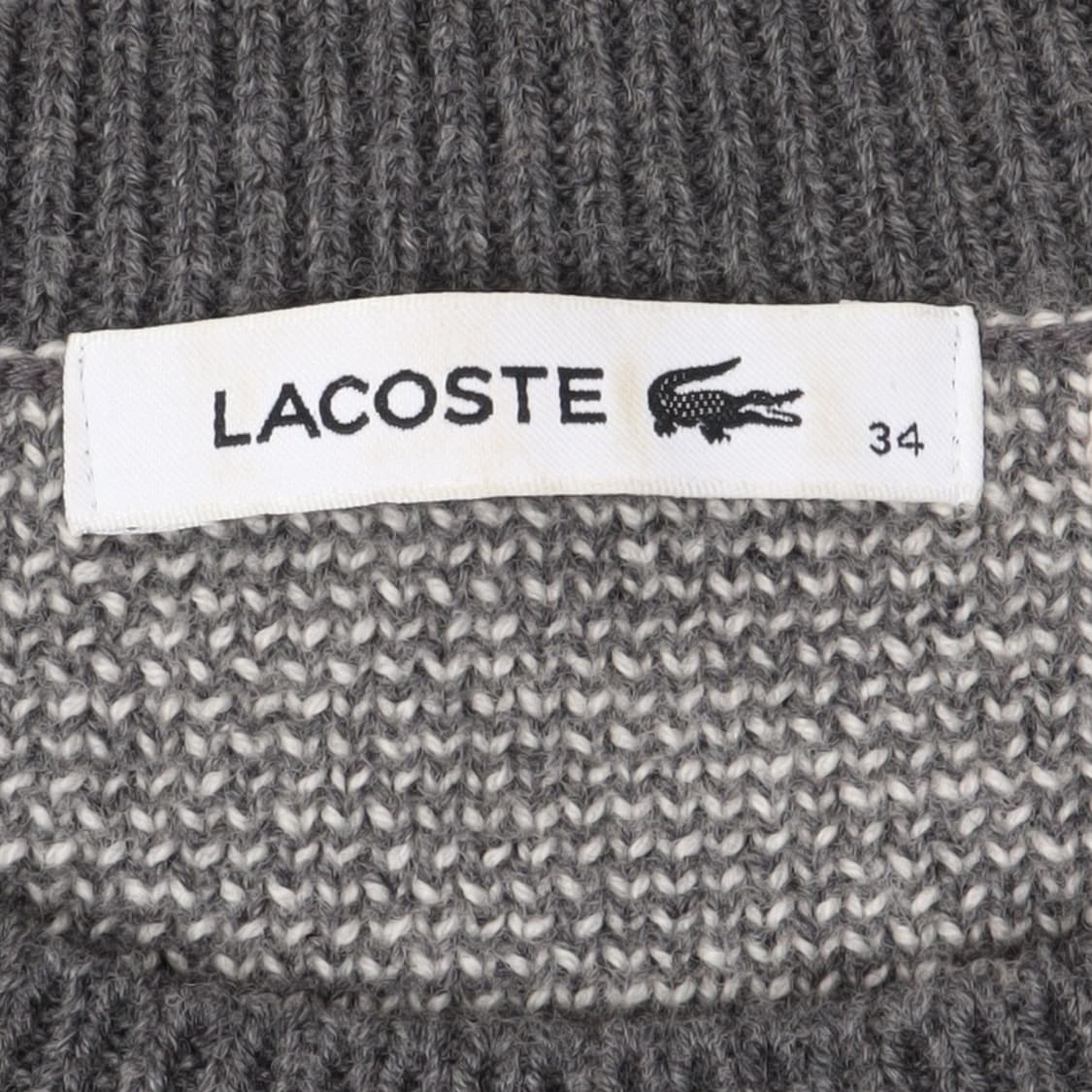 라코스테 그레이 체크 울 니트 원피스 상품이미지8