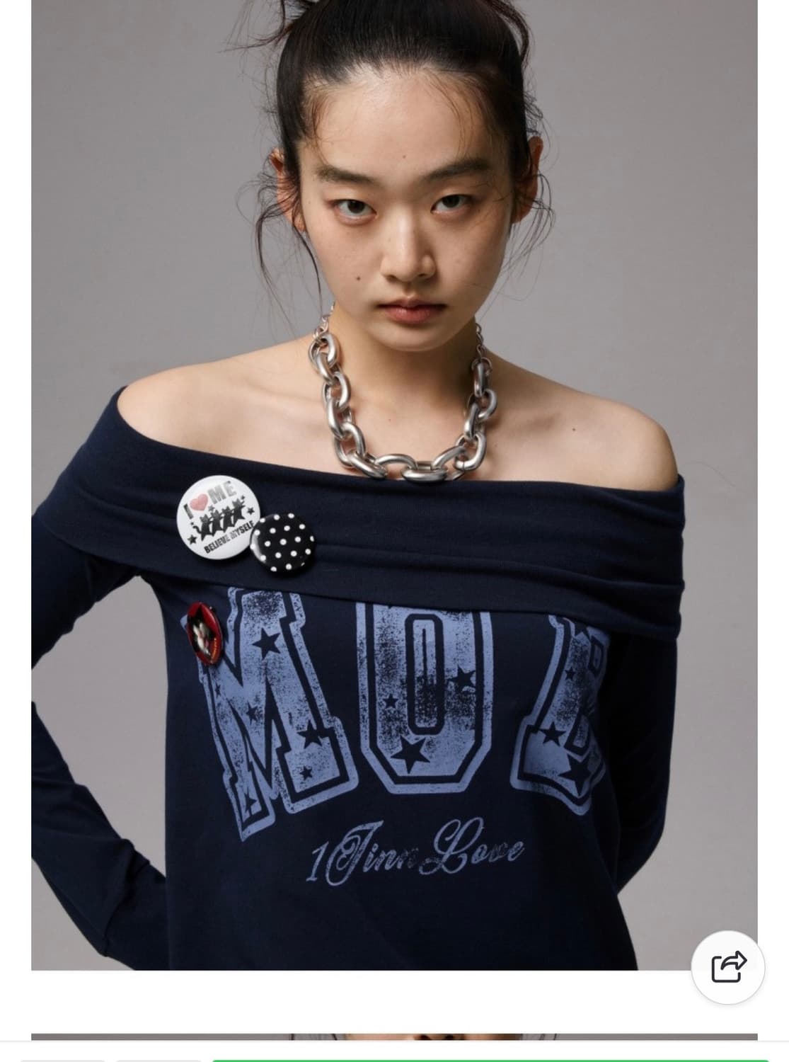 1JINNSTUDIO 원진스튜디오 오프숄더 원피스 네이비 상품이미지9