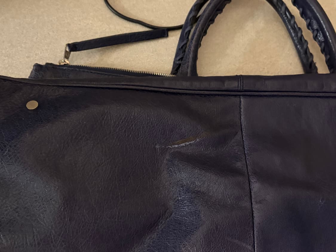 발렌시아가 모터백 라지 네이비 상품이미지5