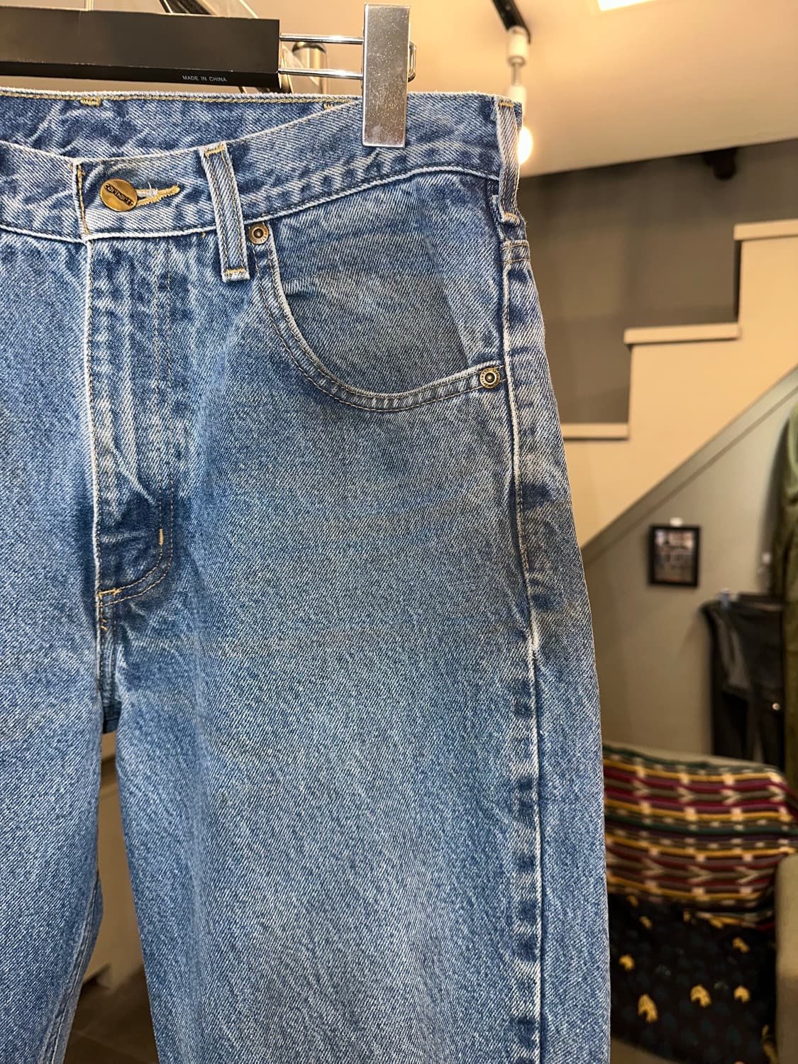 00’s Carhartt denim oily washed pants 상품이미지7
