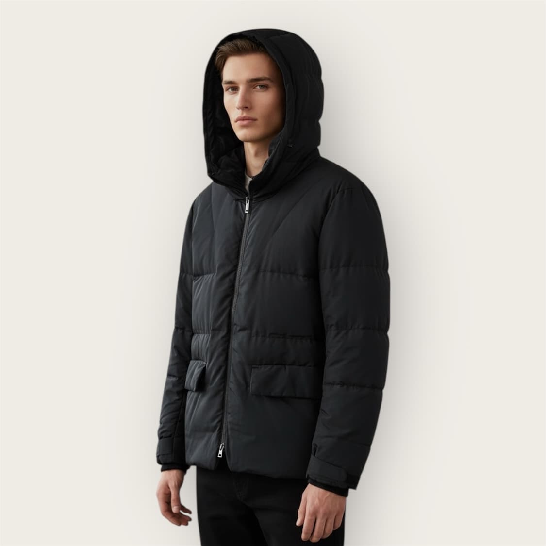 .52/ 질샌더 구스다운 후디 에센셜 패딩점퍼 상품이미지1