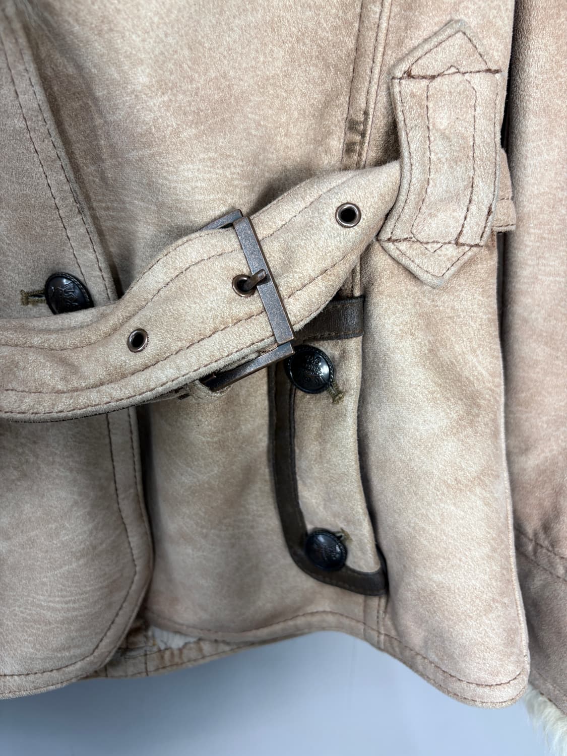 REIZ XXI  퍼 트리밍 스웨이드 무스탕 자켓 A3567 상품이미지4