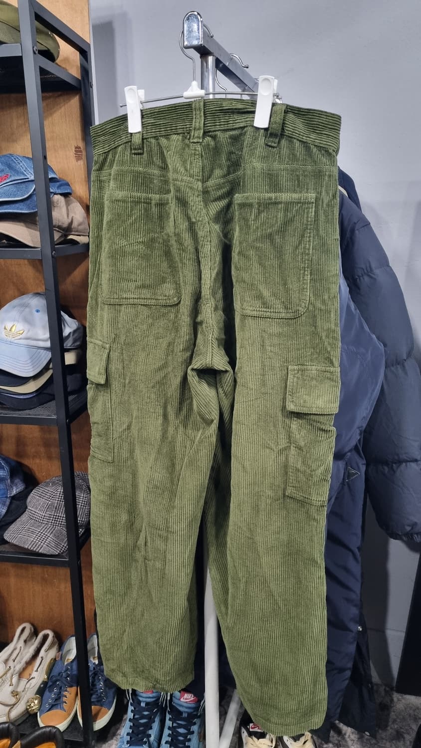 오베이 (obey) 코듀로이팬츠(겨울용 골덴바지) 카고 카키 32size 상품이미지4