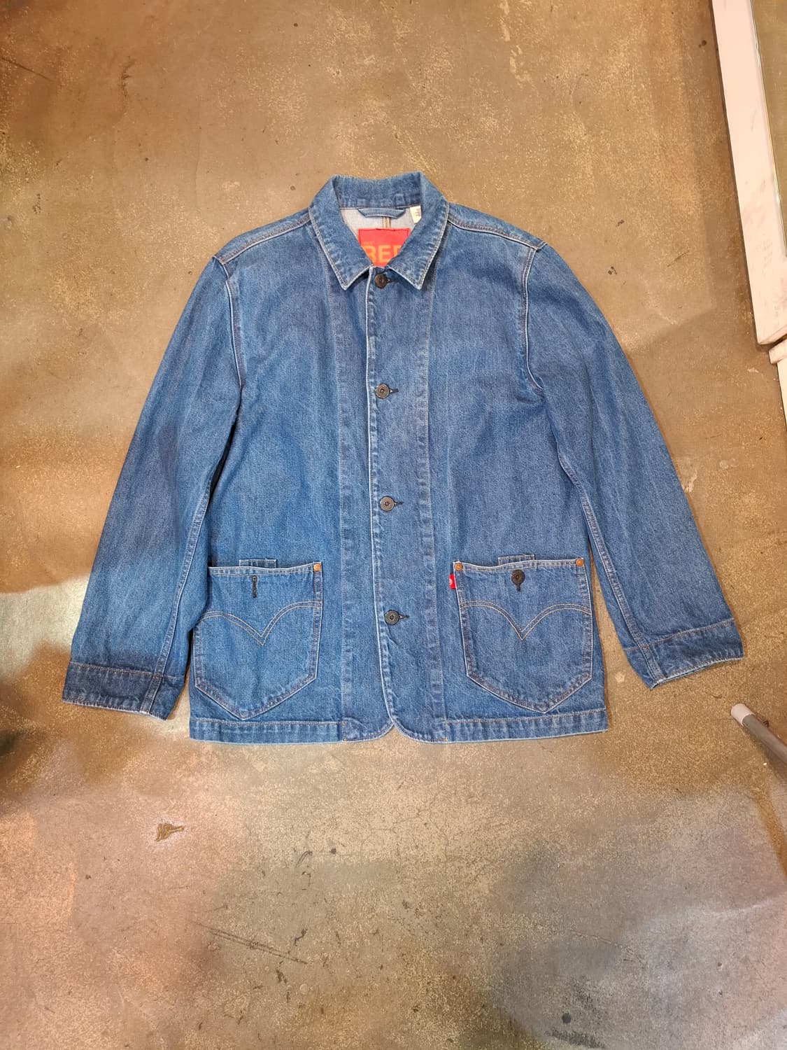 리바이스 엔지니어드 데님 자켓 레드라인 상품이미지1