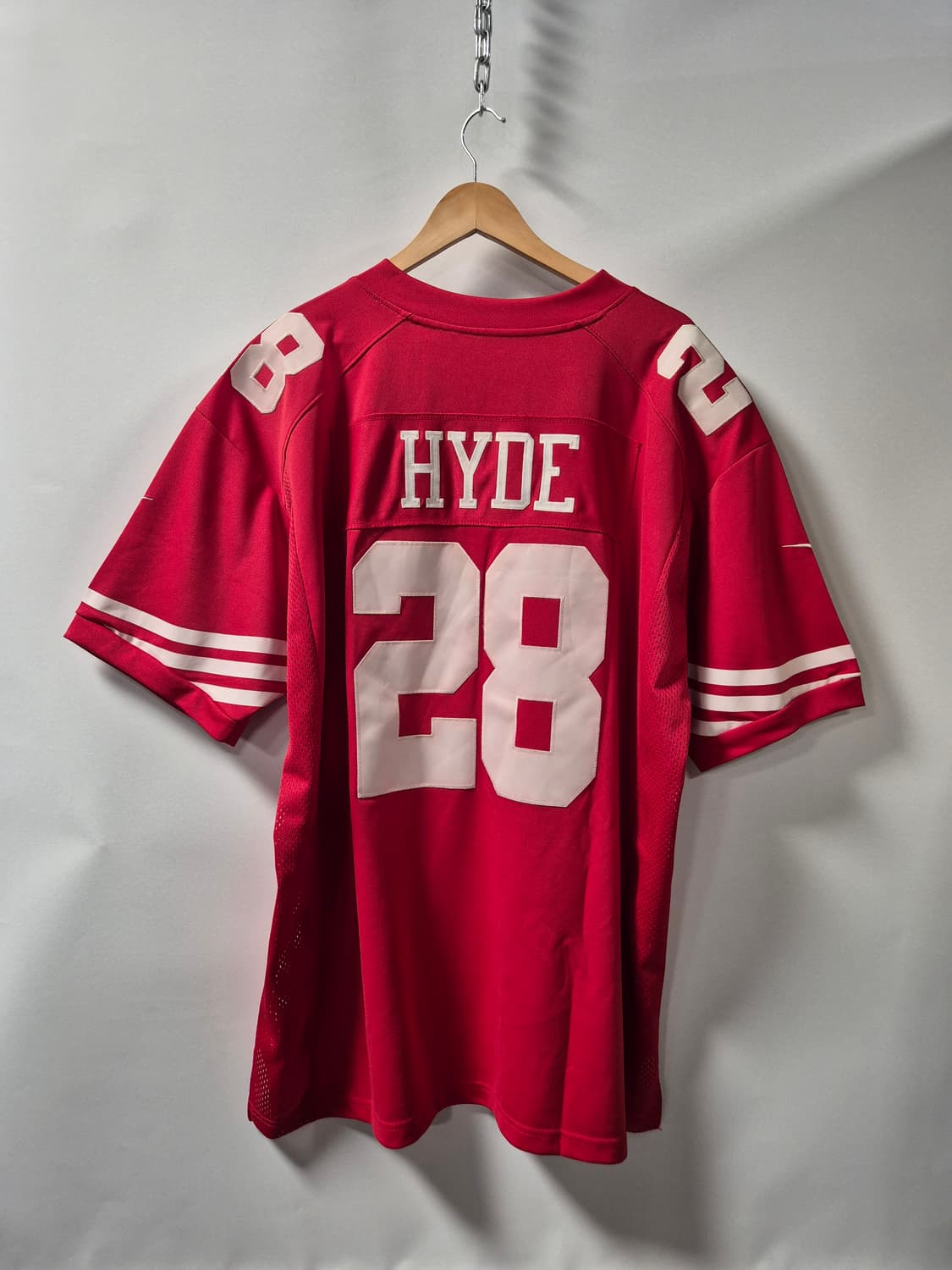 *무료배송*나이키 NFL 49ers Hyde28 유니폼 2XL(상태A급) 상품이미지8