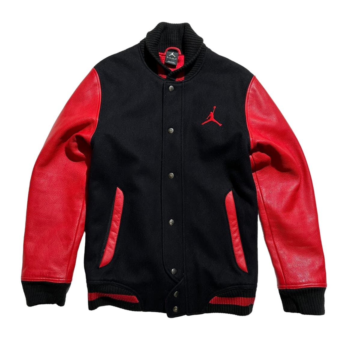 조던 로고 울 레더 바시티 스타디움 자켓 상품이미지1