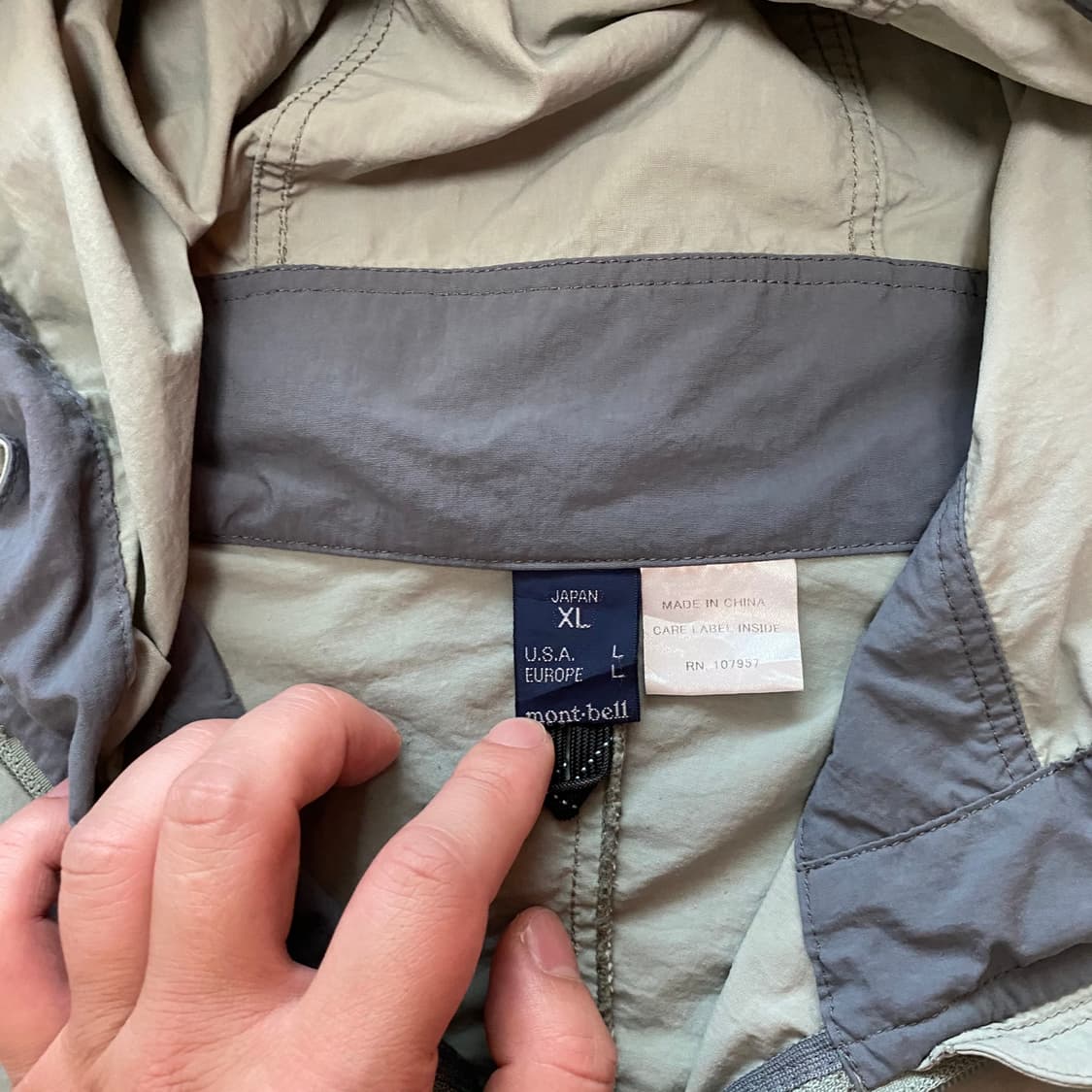 (XL)montbell 몽벨 바람막이  상품이미지5
