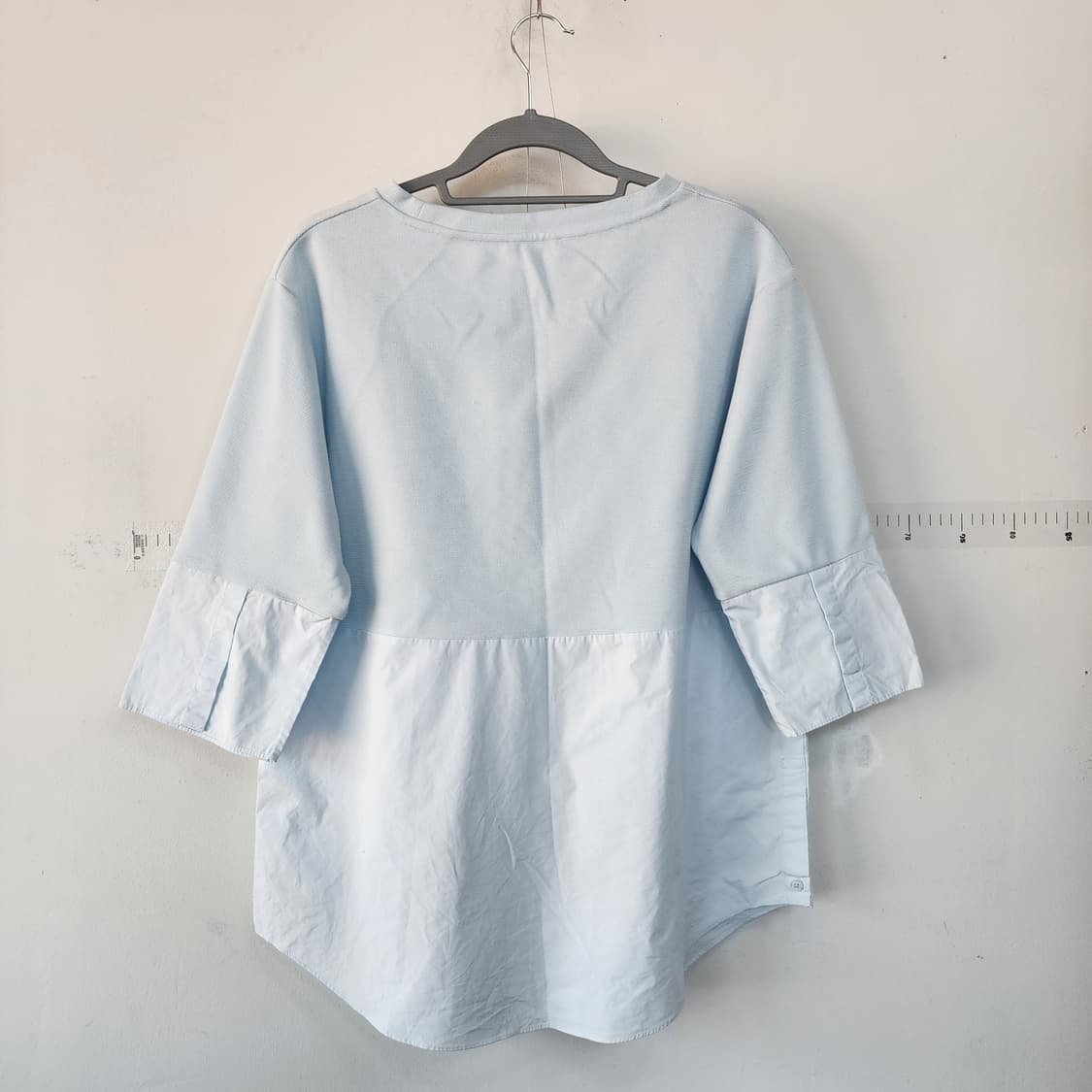 COS 코스 하늘색 반팔 블라우스 상품이미지4