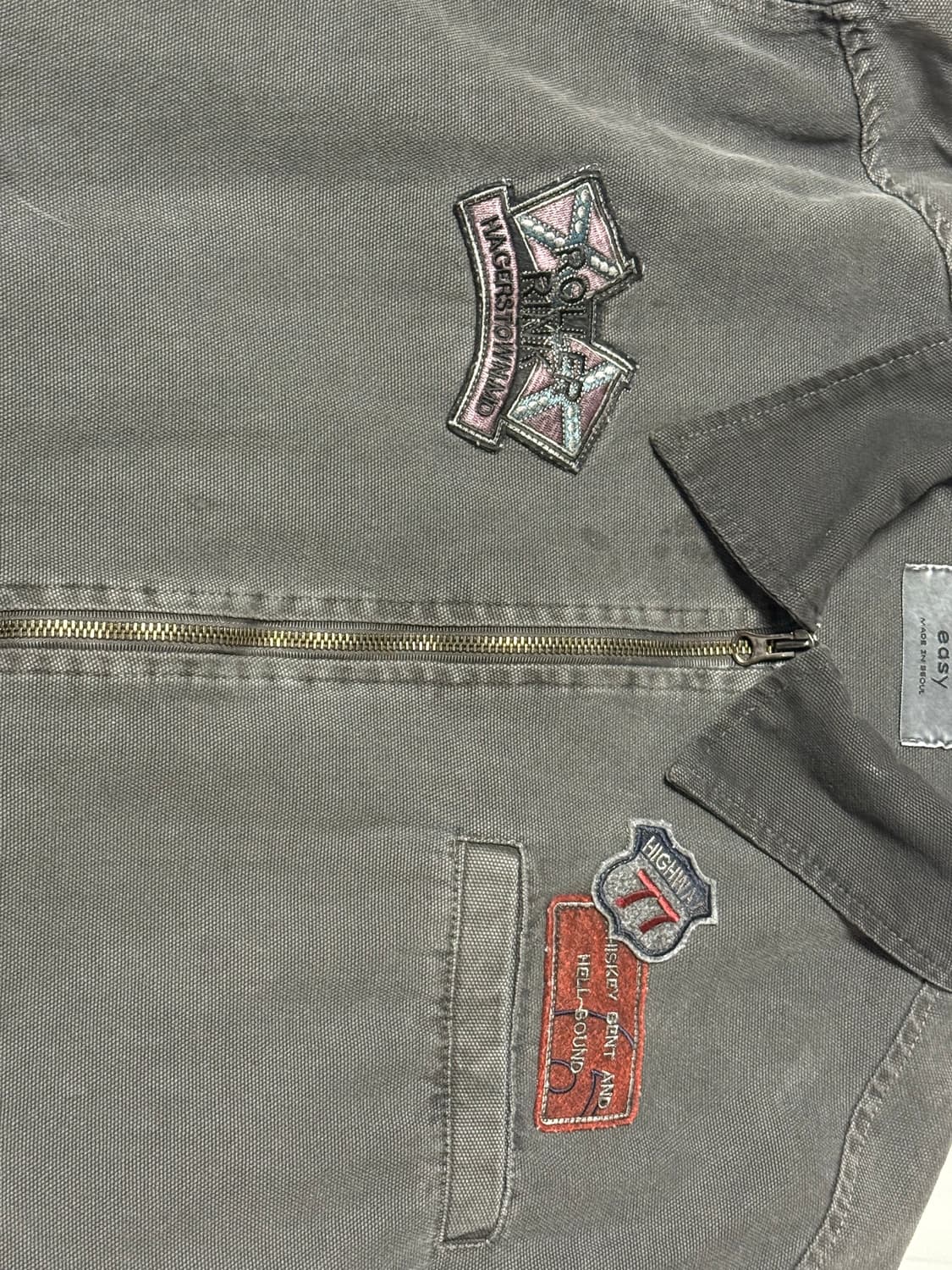 빈티지 워크자켓(차콜) 상품이미지3