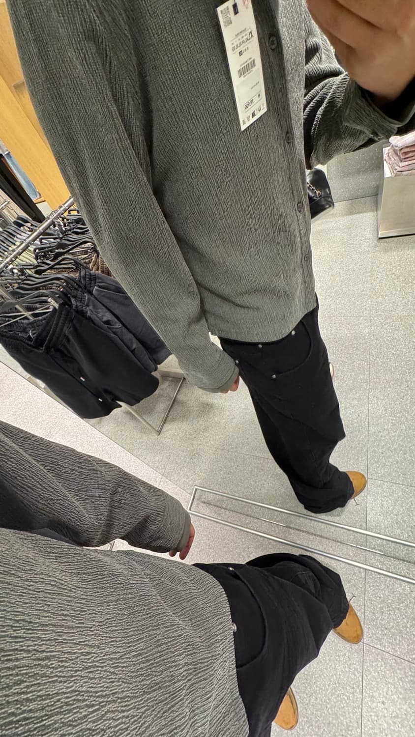 자라 언밸런스 텍스쳐 셔츠 상품이미지1