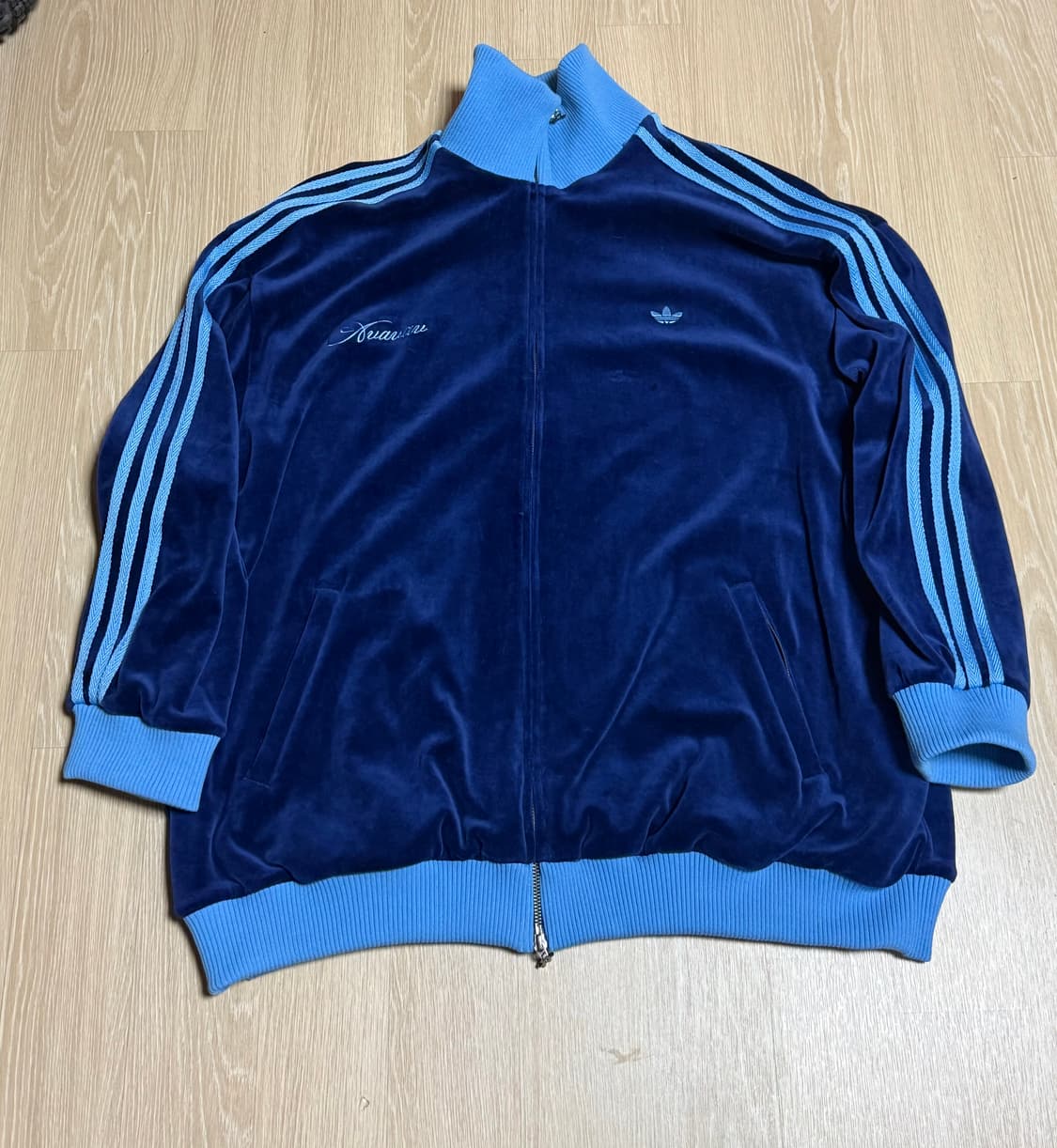 아바바브 아디다스 트랙탑 벨벳 다크블루 2xl 상품이미지3