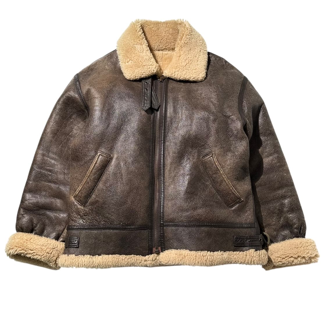 오리지널 B-3 램스킨 시어링 무스탕 봄버 자켓 상품이미지1