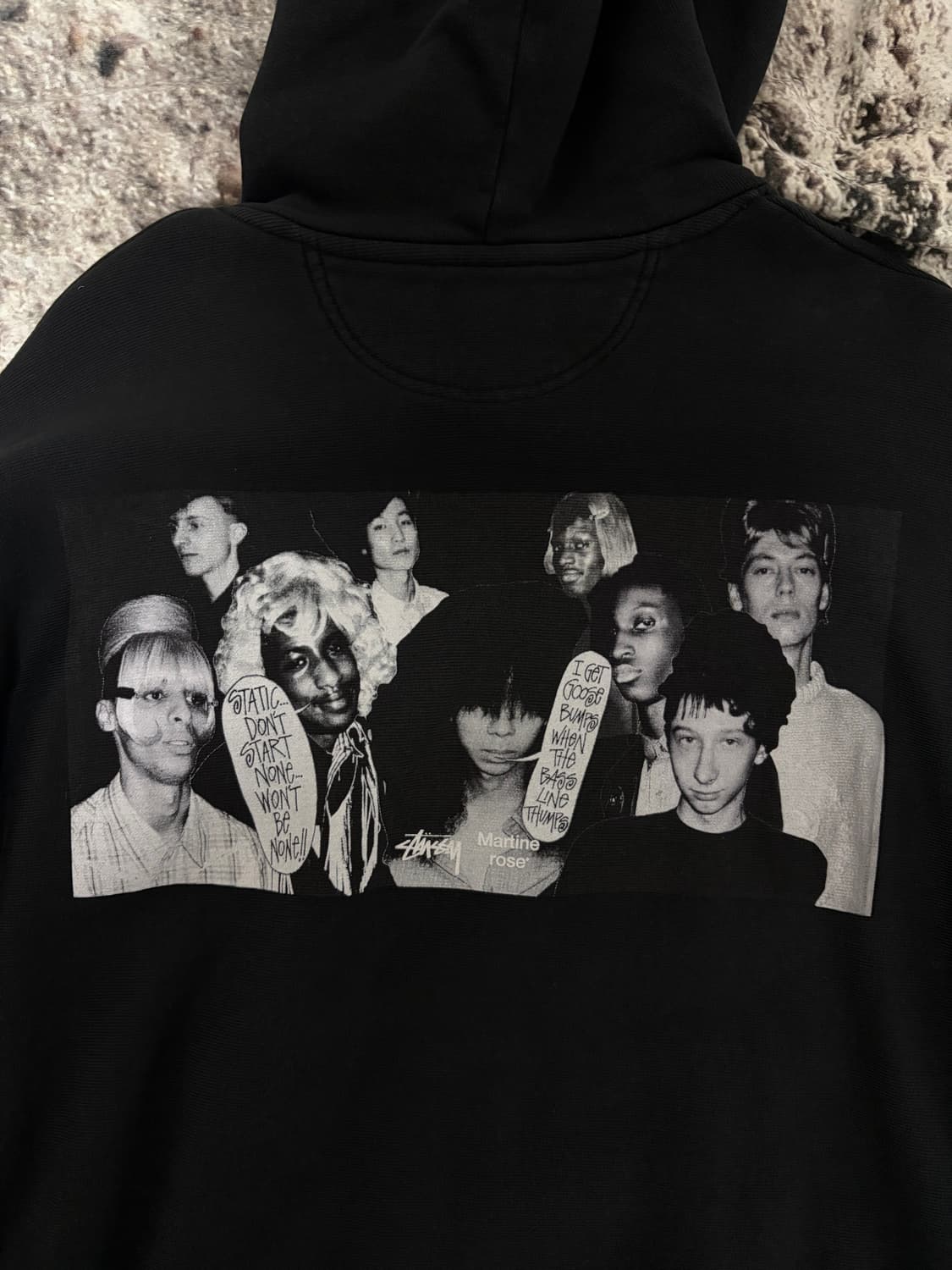 [L] 스투시x마틴 로즈 콜라주 피그먼트 다이드 후드 상품이미지5