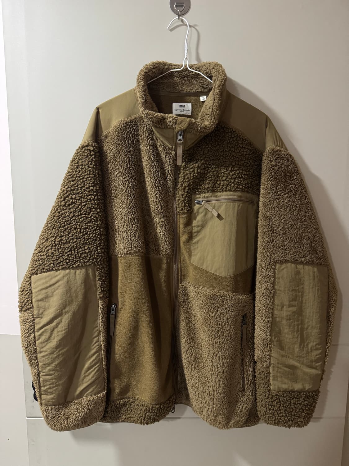 유니클로 엔지니어드 가먼츠 플리즈 집업 XL 상품이미지1