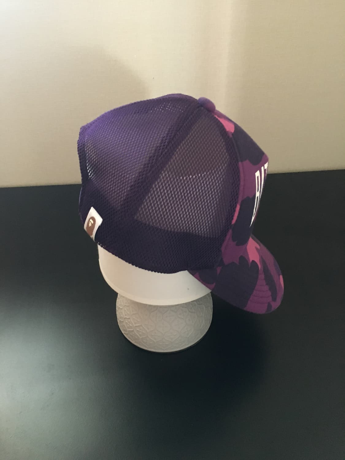 베이프 컬러 카모 NYC 로고 메쉬캡 퍼플 BAPE Mesh Cap  상품이미지4