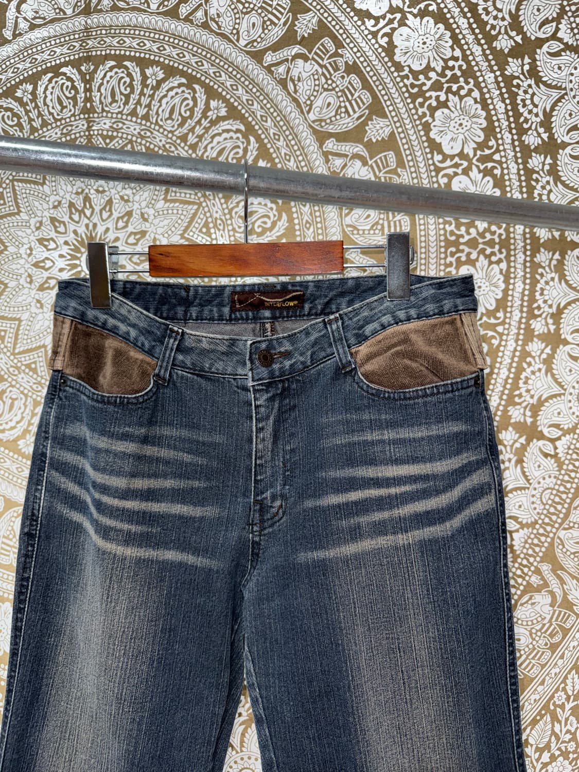 INTERFLOW 빈티지 여성 디테일 워싱 데님팬츠  상품이미지4