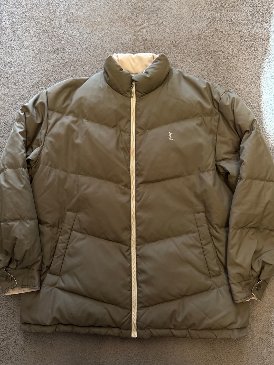 입생로랑 빈티지 리버시블 구스다운 패딩 처분  상품이미지1