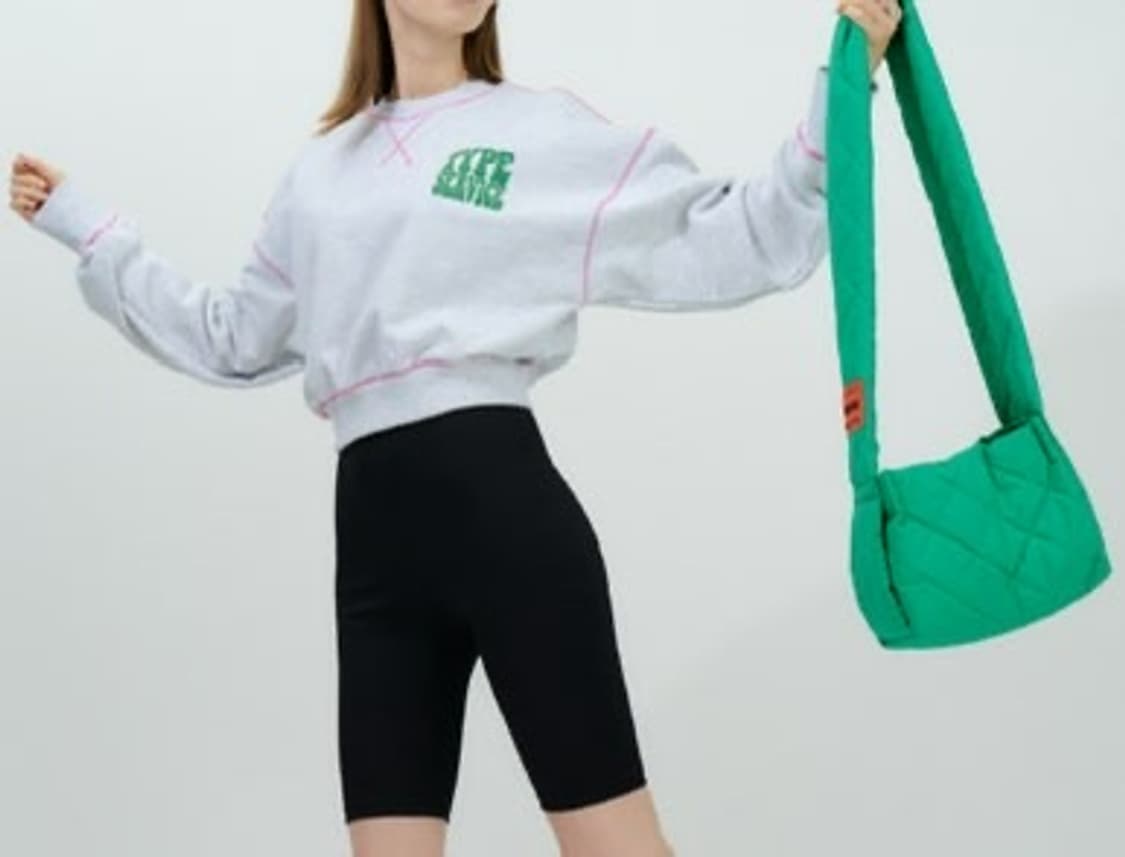 타입서비스 퀄팅 숄더백 크로스백 가방 그린 이선빈 착용 상품이미지2