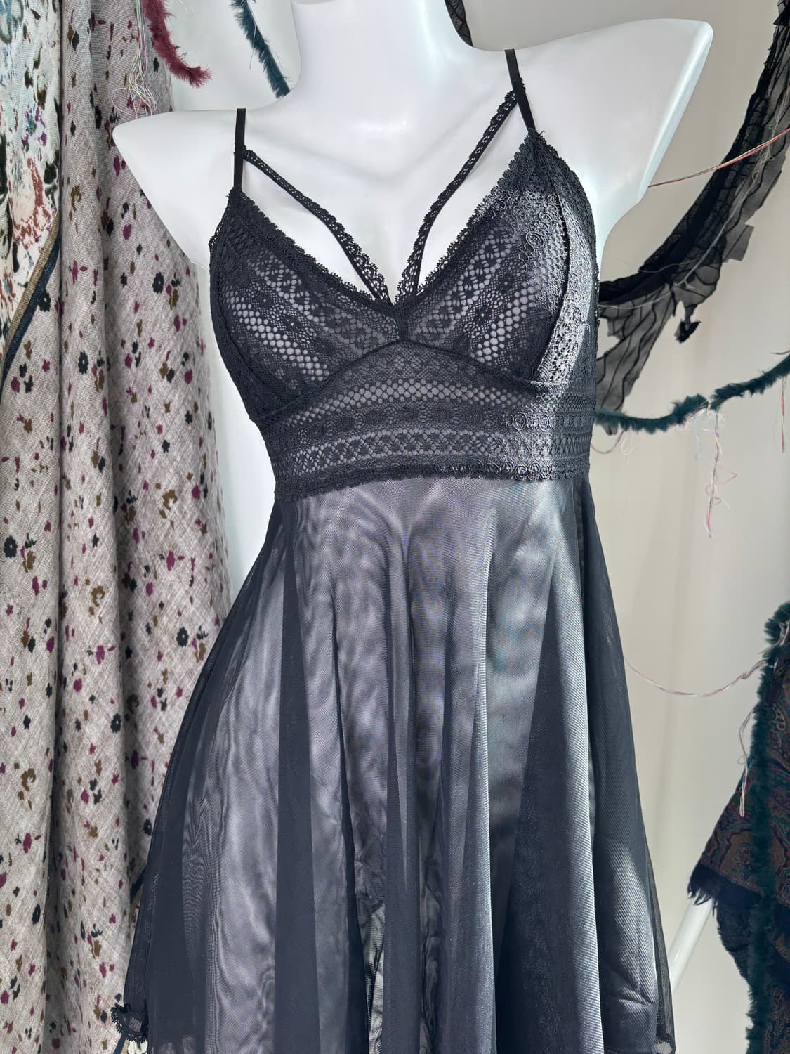 미드나잇 레이스 슬립 원피스 상품이미지4