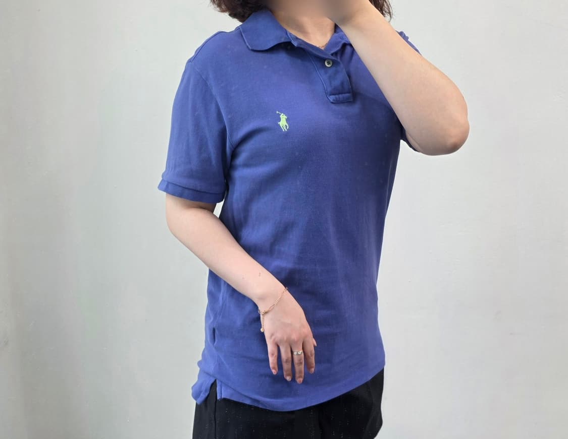 [프립]폴로 반팔 카라티 청보라 상품이미지3