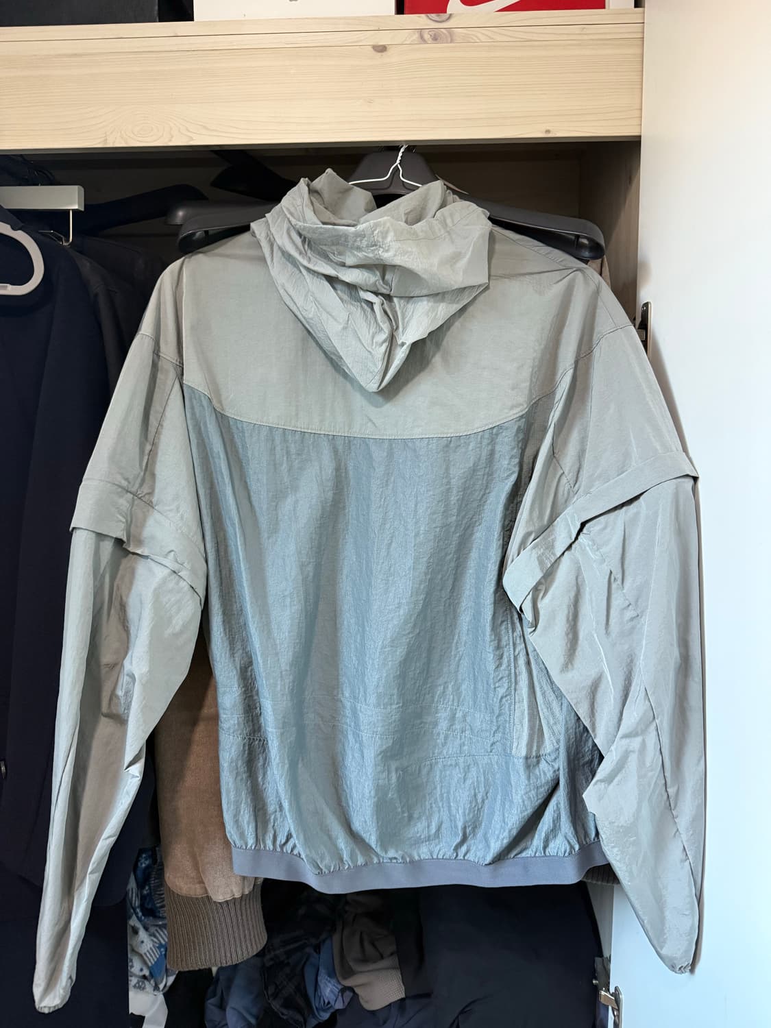 EE DETACHABLE WINDBREAKER GREY L 상품이미지3