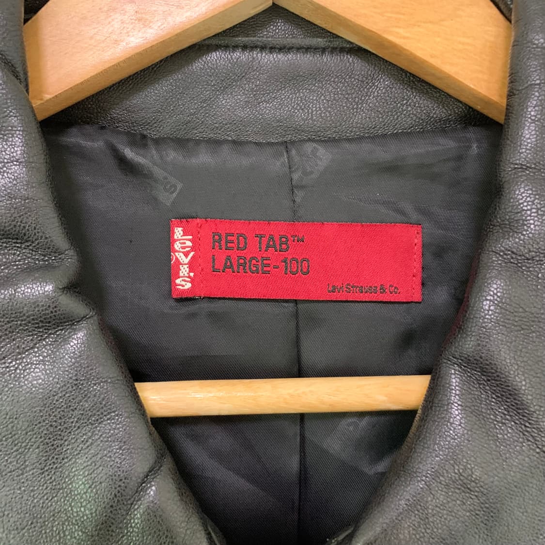 리바이스 레드탭 리얼레더 빈티지 양가죽 자켓 블랙 100 L 상품이미지3