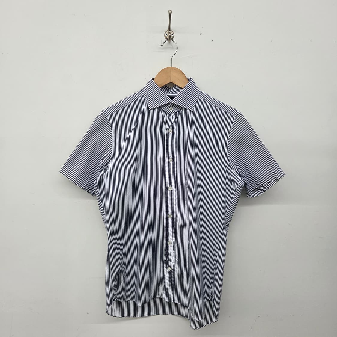 빔즈 beams 스트라이프 반팔 셔츠 남m 상품이미지1