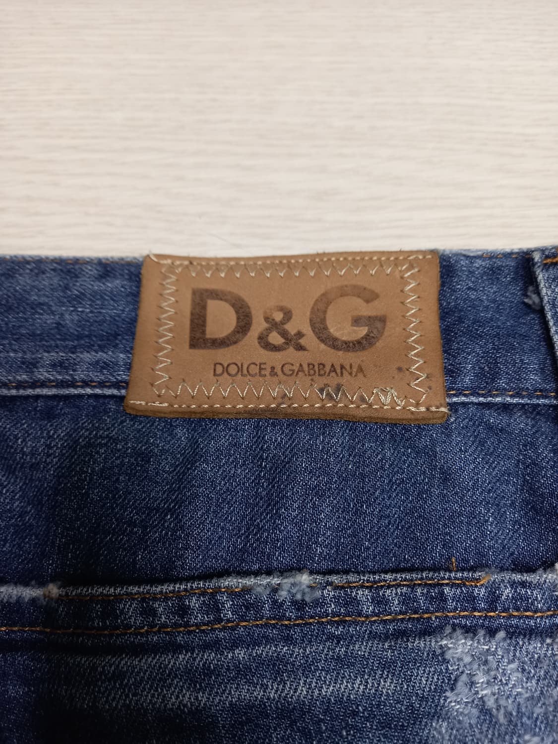 40 DOLCE&GABBANA 데미지워싱 커팅 반바지 40-35 상품이미지4