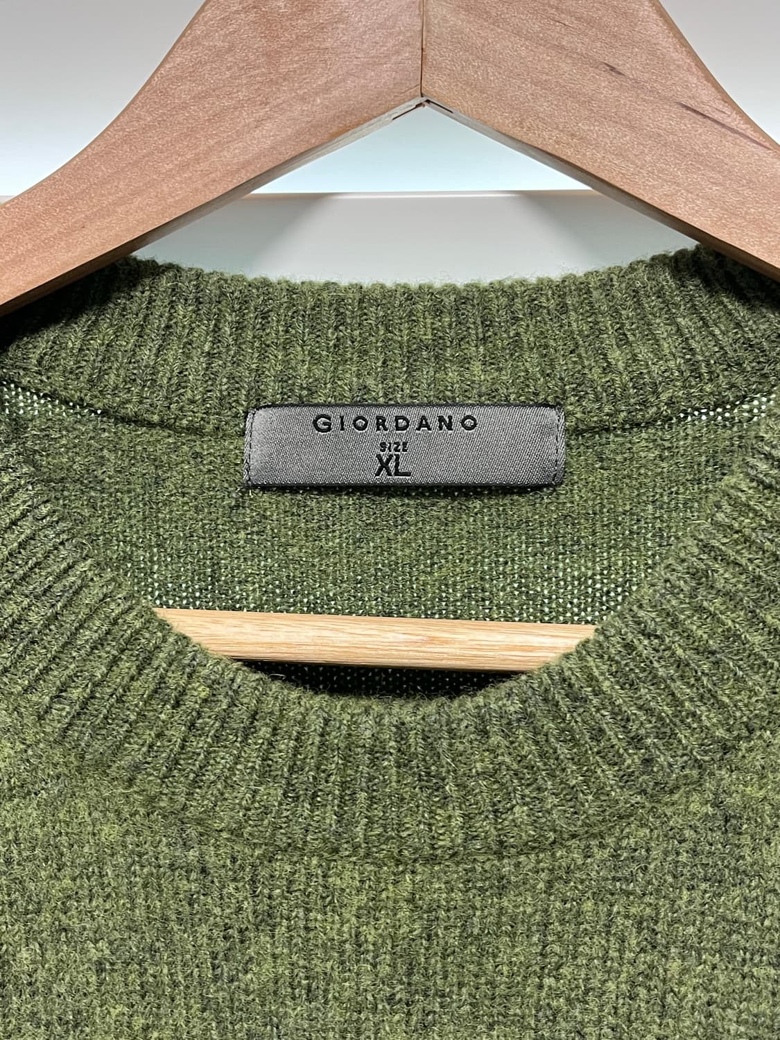 지오다노 램스울 스웨터 그린 XL사이즈 상품이미지2