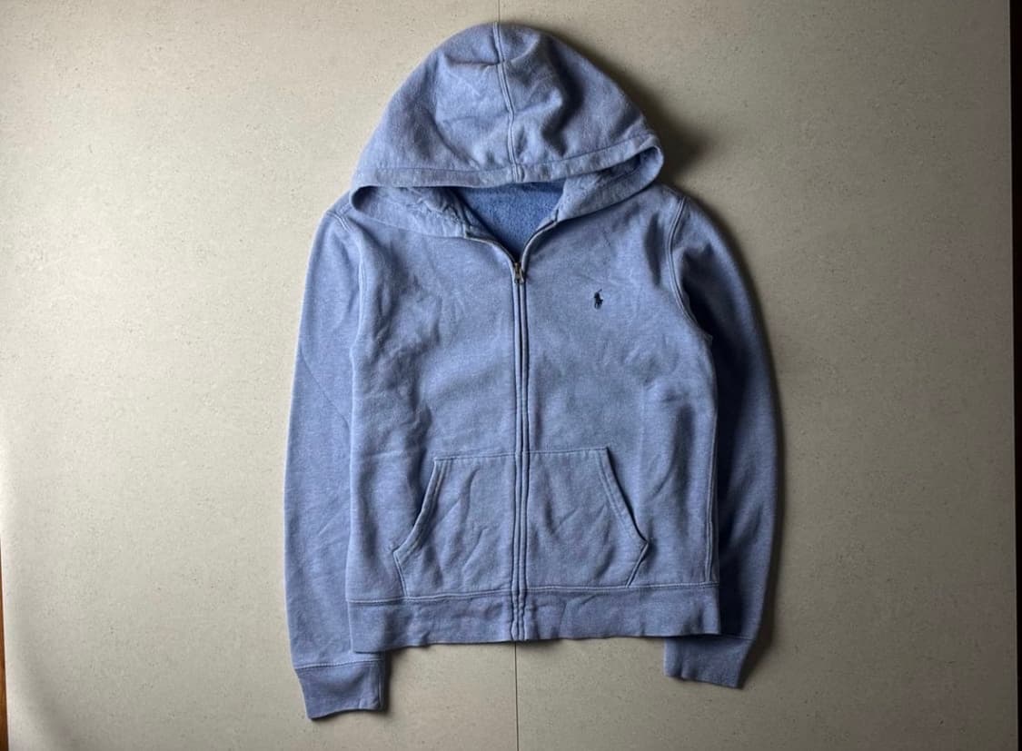 폴로 스카이블루 후드집업 상품이미지1