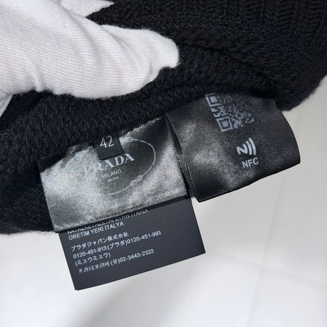 (A/42) / 프라다 인타르시아 울 캐시미어 로고 크루넥 니트 스웨터 상품이미지6