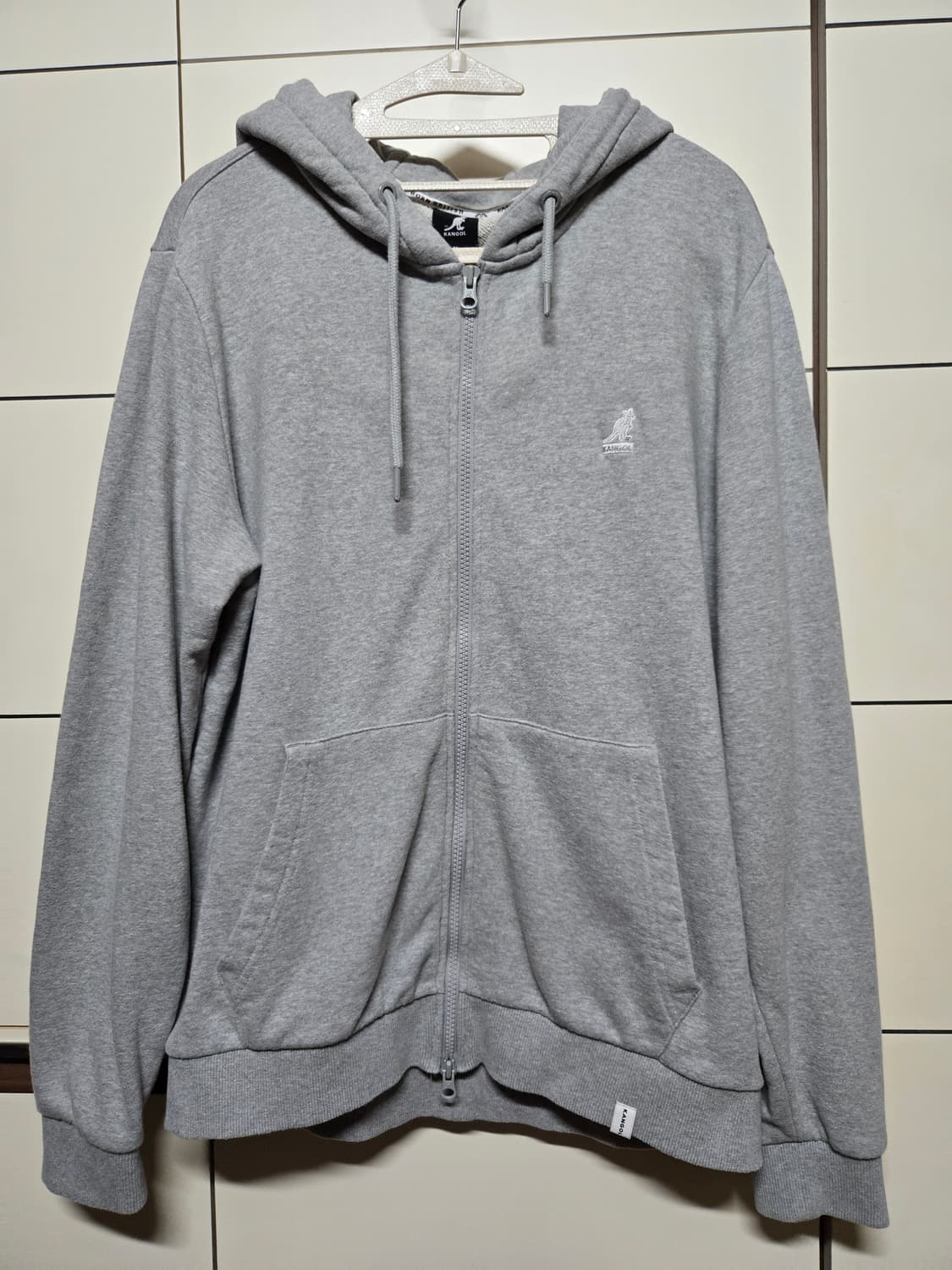 캉골 멜란지그레이 후드 집업 상품이미지3