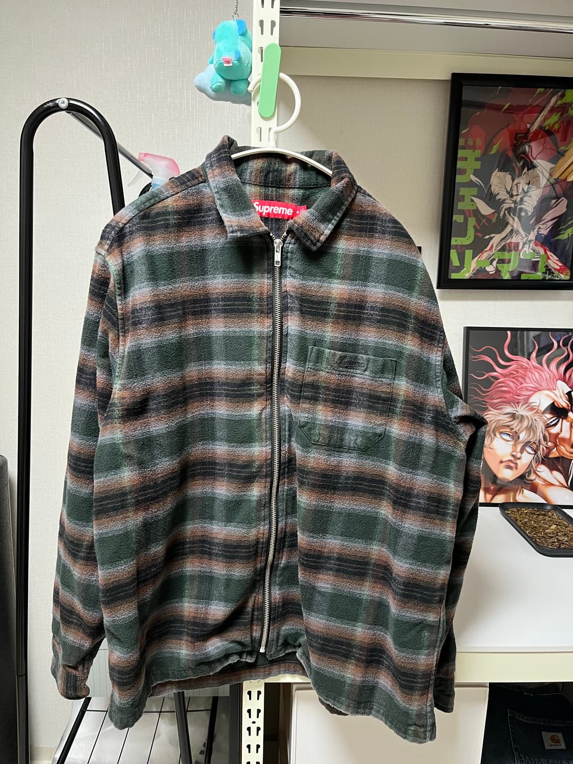 24s 슈프림 플란넬 셔츠 집업 상품이미지1