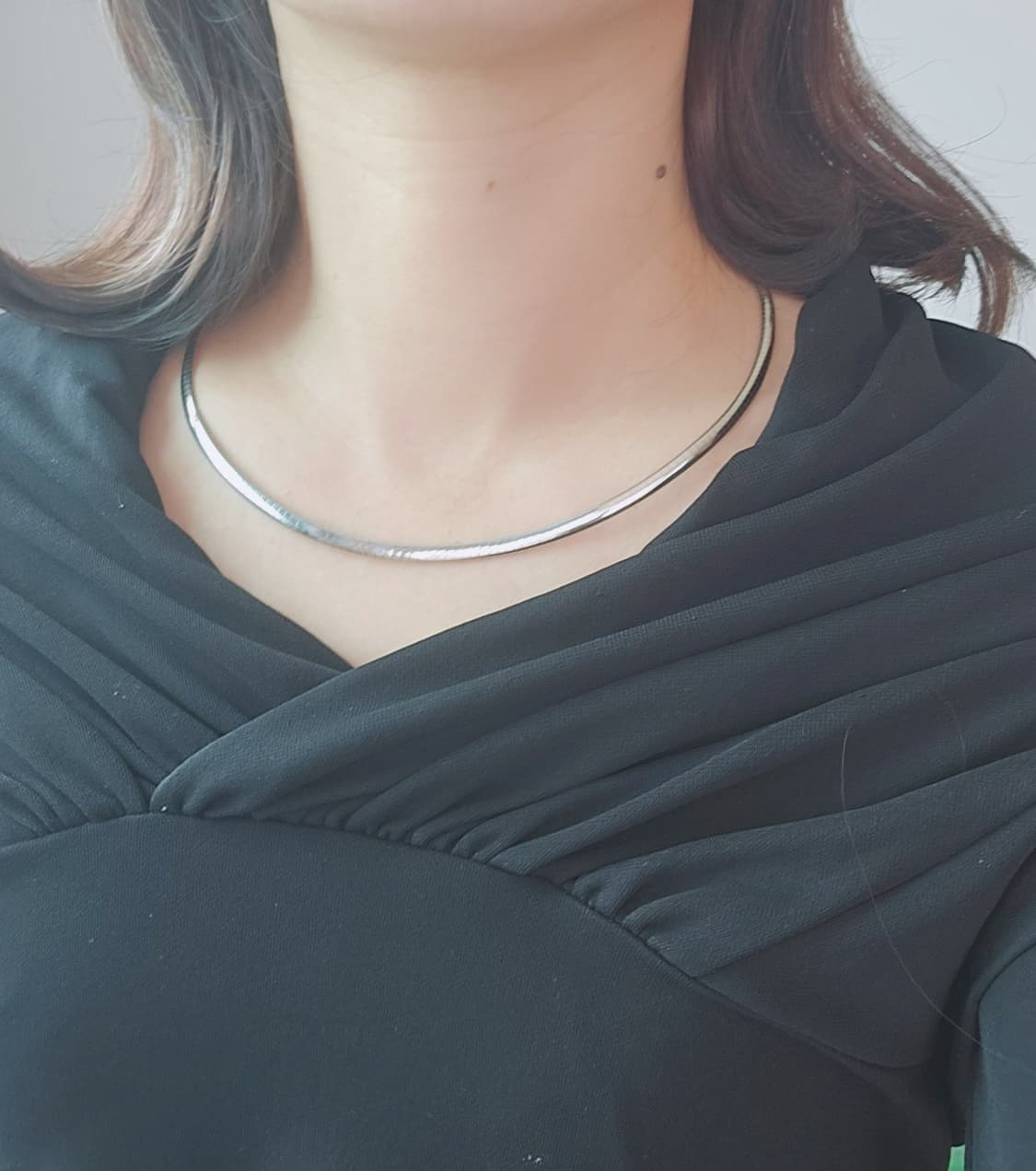 이태리 오메가 체인 은 뱀줄 목걸이 상품이미지8
