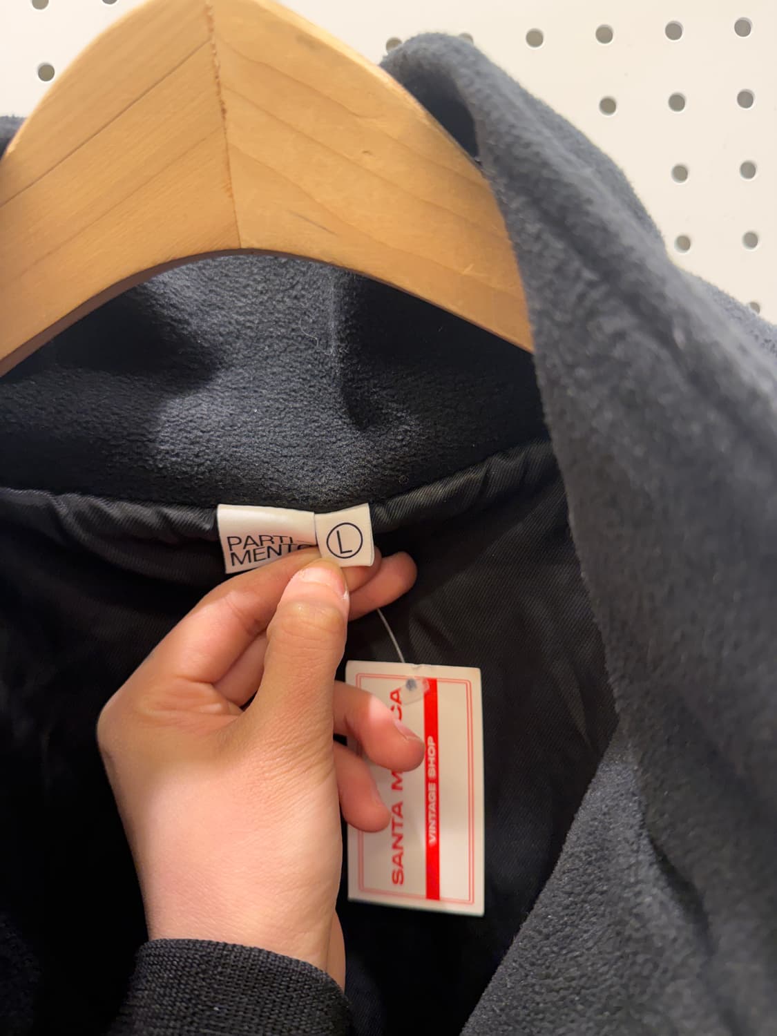 파르티멘토 배색 디테일 플리스 자켓 U62 상품이미지5