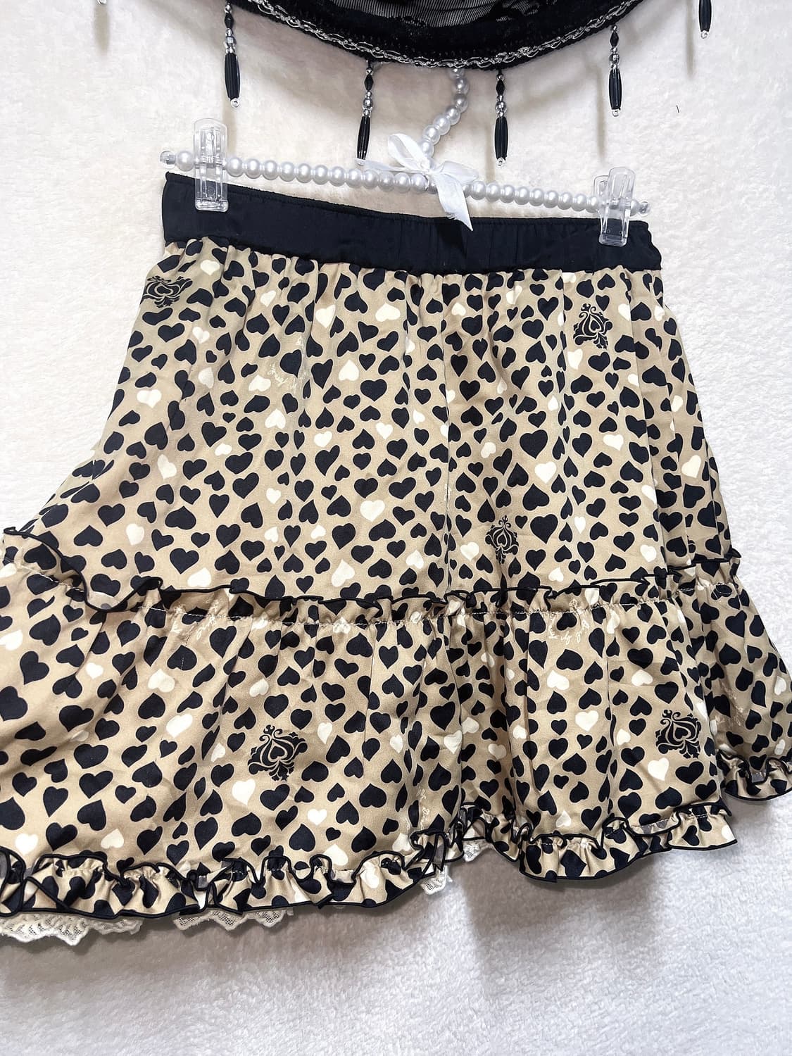 안나수이 라떼갸루 로걀 호피 하트 프릴 튜튜 도트 샤스커트 캉캉치마 양면 상품이미지1